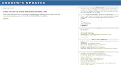 Desktop Screenshot of andrewsupdates.com